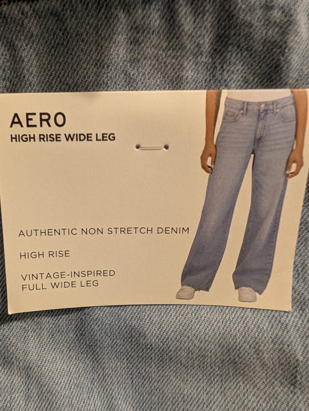 Aeropostale High Rise Wide Leg Medium Wash Jeans NWT Women's Size 8 - Picture 6 of 9